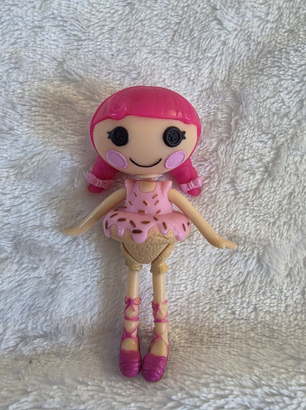 Mini Lalaloopsy 3" Doll Figure - Donut Dunk 'n' Crumble Pink Hair (Loose)